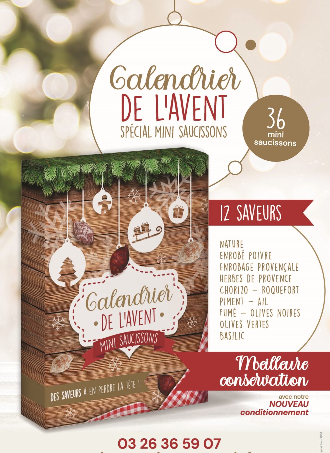 Calendrier de l’avent 36 mini Saucissons ! – Calendrier avent saucissons